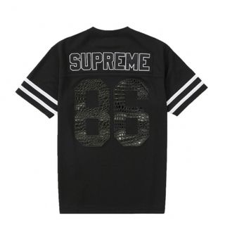 シュプリーム(Supreme)のSupreme Faux Croc Football Jersey Black(Tシャツ/カットソー(半袖/袖なし))