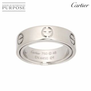 カルティエ(Cartier)のカルティエ Cartier シークレット ラブ #48 リング K18 WG ホワイトゴールド 750 指輪【証明書付き】VLP 90188842(リング(指輪))