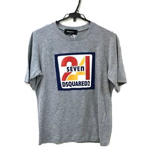 ディースクエアード(DSQUARED2)のディースクエアード DSQUARED2 24SEVEN EASY TEE 半袖Ｔシャツ コットン グレー(Tシャツ(半袖/袖なし))