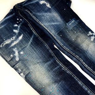 DSQUARED2 - ディースクエアード DSQUARED2 ペイント S72LB0591 ... DSQUARED2 ディースクエアード 10AW PAINTING BLEACH JEAN S74LA0304 S30179 ペインティングブリーチジーンズ ペンキ加工ウォッシュドデニムパンツ