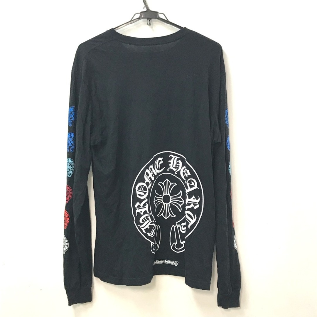 Chrome Hearts(クロムハーツ)のクロムハーツ CHROME HEARTS マルチカラーホースシュー ロングＴシャツ コットン ブラック メンズのトップス(Tシャツ/カットソー(七分/長袖))の商品写真