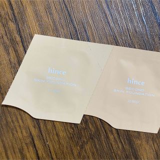 ヒンス(hince)のhince SECOND SKIN FOUNDATION 試供品 サンプル(ファンデーション)