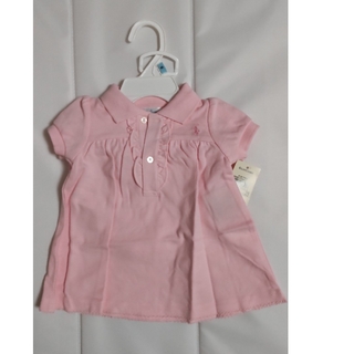 ポロラルフローレン(POLO RALPH LAUREN)の特価 ラルフローレン ポロシャツワンピース 淡ピンク　baby  6M　60cm(ワンピース)