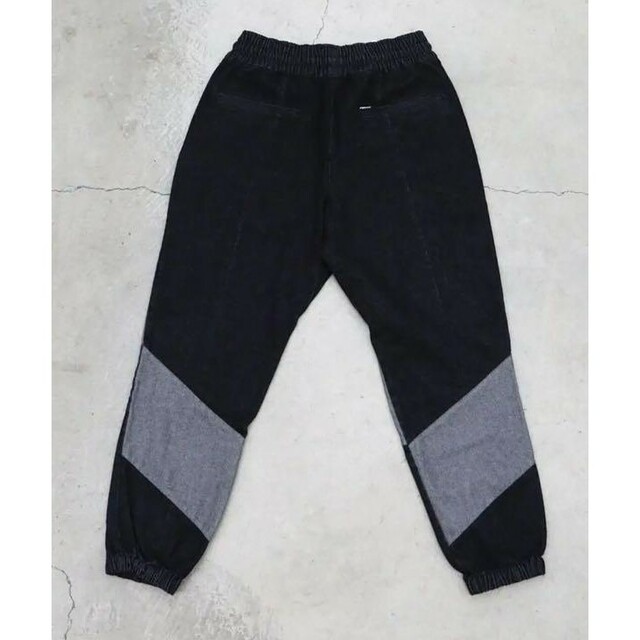 パンツ SAPEur DENIM TRACK PANTS ブラック Mサイズ デニム 黒