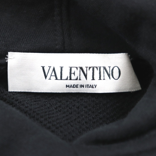 美品 ヴァレンチノ レーストリムリボン パーカー レディース 黒 フーディー Valentino 7