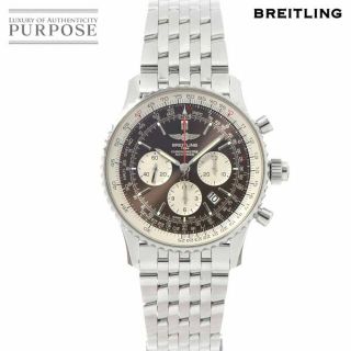 ブライトリング(BREITLING)のブライトリング BREITLING ナビタイマー ラトラパンテ AB0310 クロノグラフ メンズ 腕時計 ブラウン 文字盤 自動巻き Navitimer VLP 90193050(腕時計(アナログ))