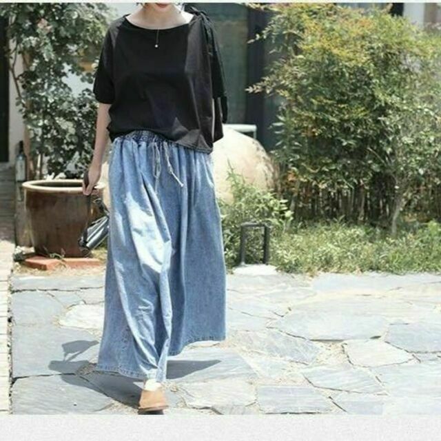 ピンク・ブルー アンディコール ワイドパンツ IENA ANAYI ROPE SHIPS