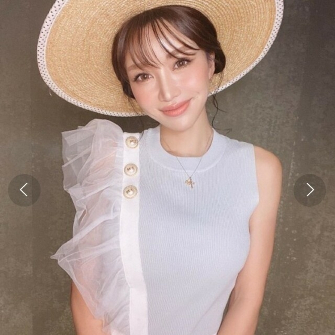 eimy istoire - eimy istoire EM pearlチュールコンビニットトップスの