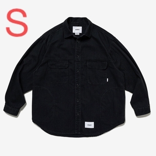 ダブルタップス(W)taps)のWTAPS WCPO/LS/COTTON.DENIM 黒Sデニムオーバーシャツ(シャツ)