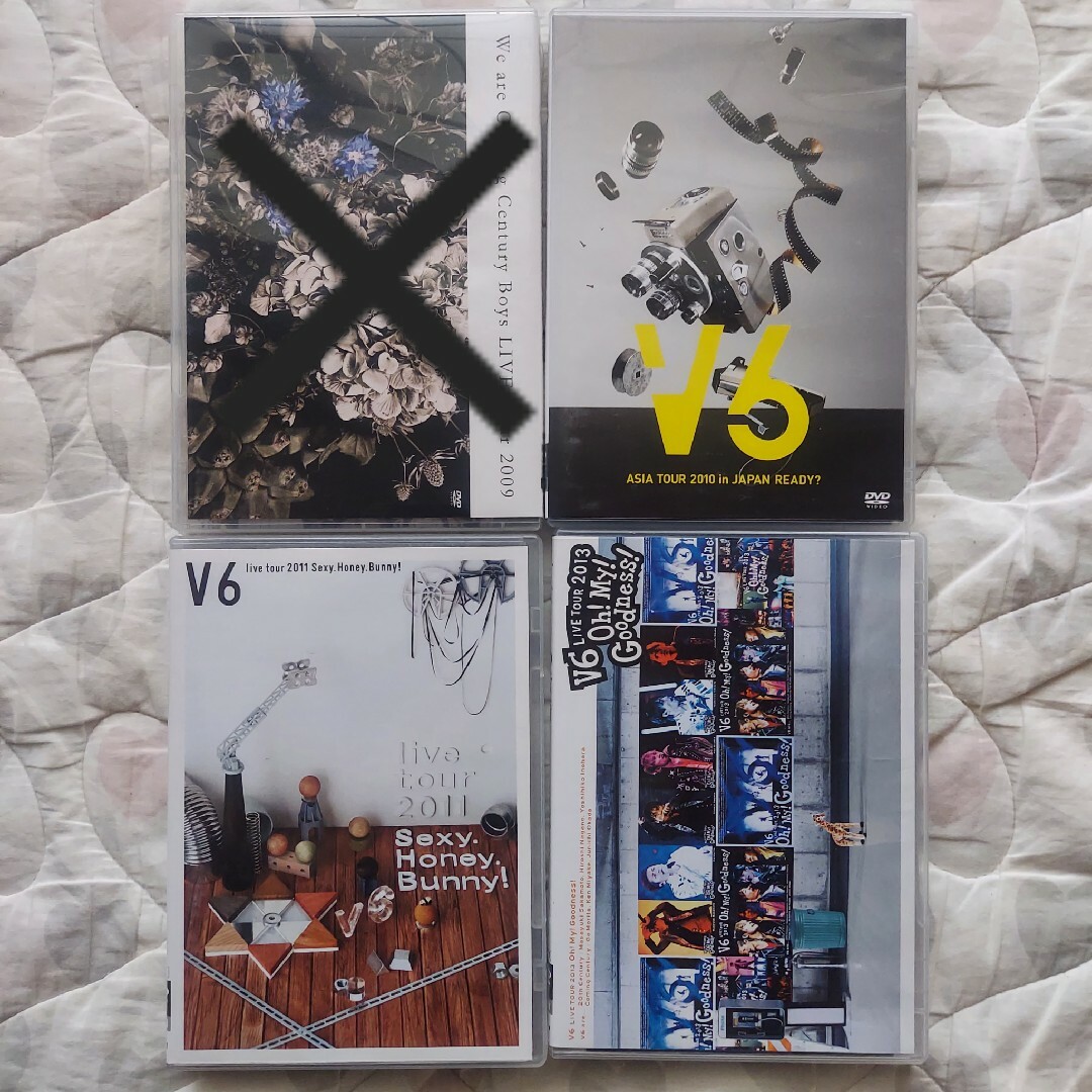 V6(ブイシックス)のV6 LIVE DVD 2005～2013　６セット まとめ売り エンタメ/ホビーのDVD/ブルーレイ(アイドル)の商品写真