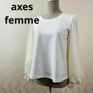 アクシーズファム(axes femme)のaxes femme　レディース　袖レース　バックリボン　デザインブラウス(シャツ/ブラウス(長袖/七分))