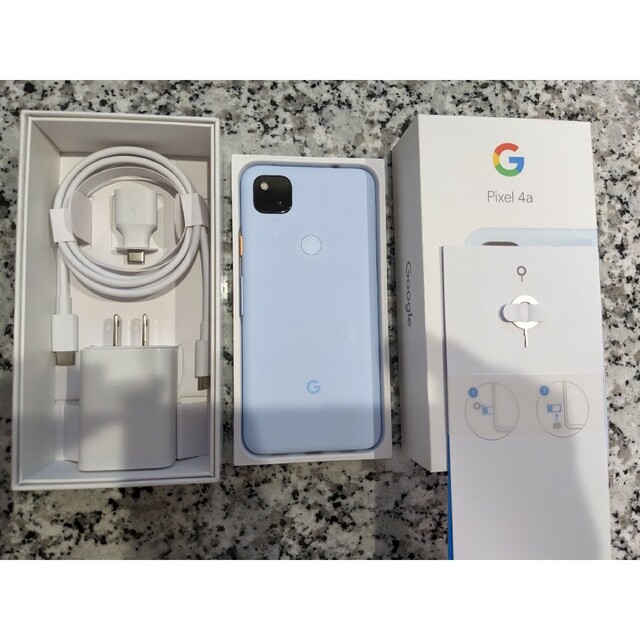 pixel 4a (4G)128GB Barely Blue simロック解除