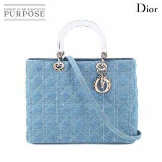 ディオール(Christian Dior) ハンドバッグ(レディース)(シルバー/銀色