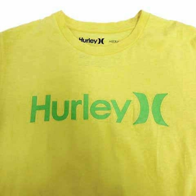 Hurley(ハーレー)のハーレー Hurley Tシャツ 半袖 ロゴプリント コットン 黄色 緑 M メンズのトップス(Tシャツ/カットソー(半袖/袖なし))の商品写真