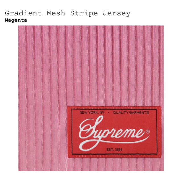 Supreme Gradient Mesh Stripe Jersey