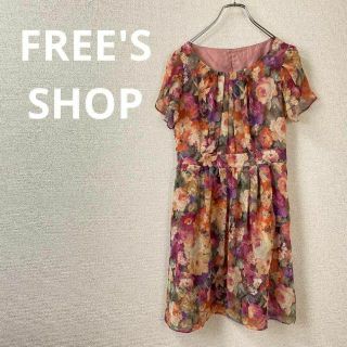 フリーズショップ(FREE'S SHOP)のFREE'S SHOP　フリーズショップ　レディース　M　ワンピース　花柄(ひざ丈ワンピース)