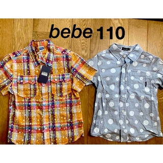 ベベ(BeBe)の新品未使用　タグ付き　b-room BEBE 半袖シャツ 110  男の子　夏服(Tシャツ/カットソー)