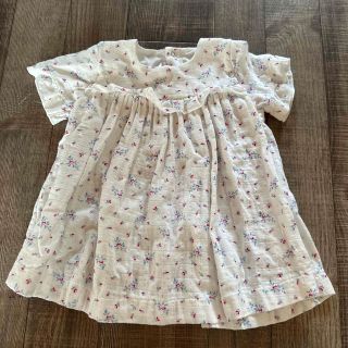 プチバトー(PETIT BATEAU)のプチバトー　花柄　ワンピース　可愛い　女の子(ワンピース)