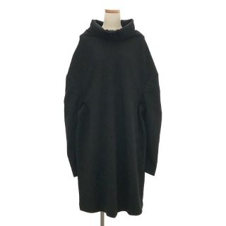 コムデギャルソン(COMME des GARCONS)の【美品】  COMME des GARCONS / コムデギャルソン | 90s～ AD1996 ウール ビッグシルエット ハイネック ロング ワンピース | S | ブラック | レディース(ロングワンピース/マキシワンピース)