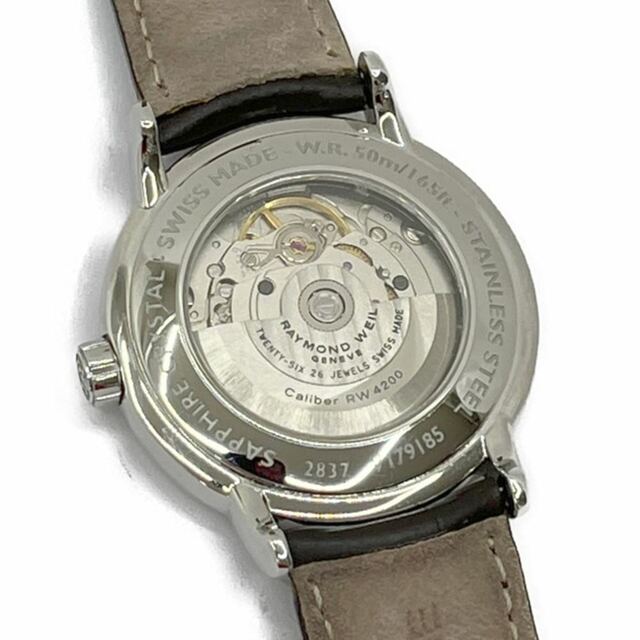 ◆◆RAYMONDWEIL　 レイモンド ウィル 腕時計　自動巻　レザーベルト　文字盤グレー 2837ST メンズの時計(レザーベルト)の商品写真