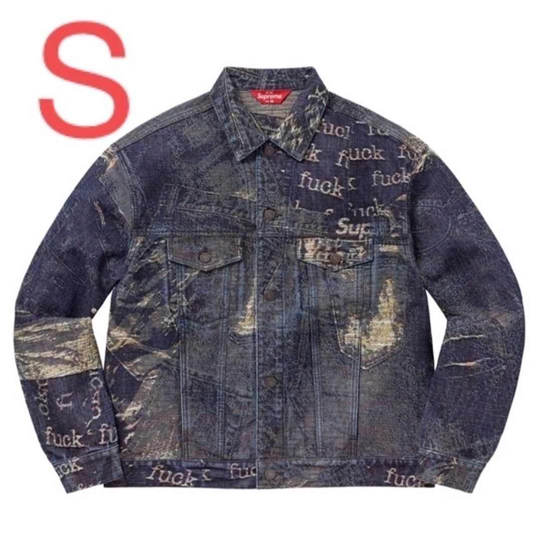 Archive Denim Jacquard Trucker Jacket S