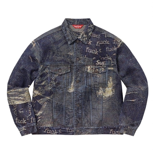 Archive Denim Jacquard Trucker Jacket S