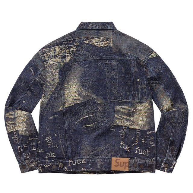 Archive Denim Jacquard Trucker Jacket M