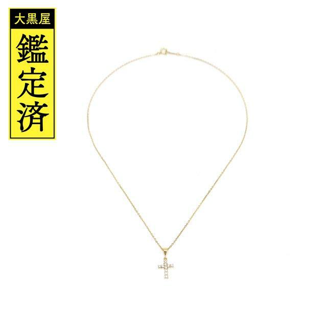 ミキモト　クロスネックレス　K18　ゴールド　2.7g　十字架　【200】 2