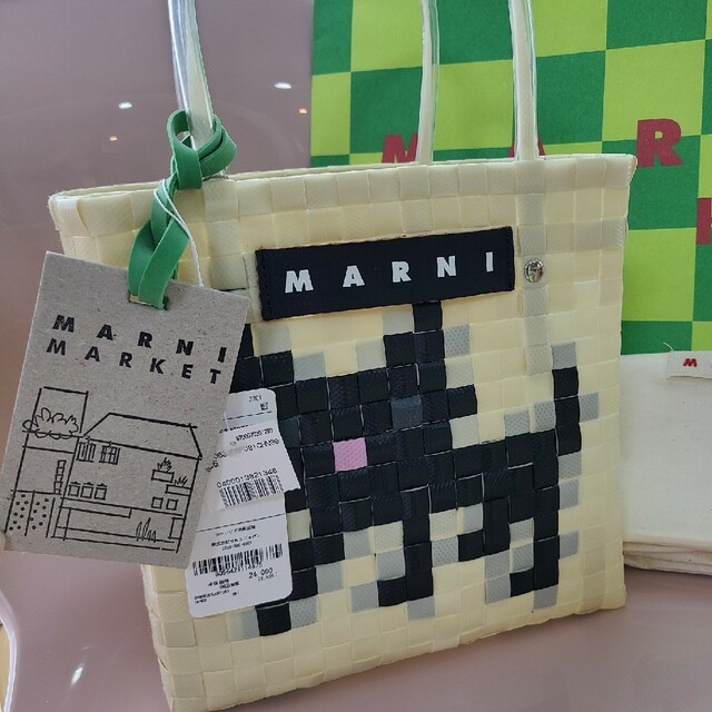Marni(マルニ)のMARNI クロネコ　マルニ　新品アニマル レディースのバッグ(かごバッグ/ストローバッグ)の商品写真