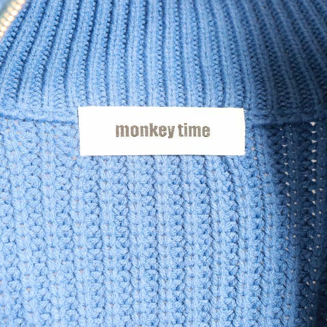 MONKEY TIME（UNITED ARROWS）(モンキータイム)のモンキータイム ユナイテッドアローズ　ハーフジップニット XL  メンズのトップス(ニット/セーター)の商品写真