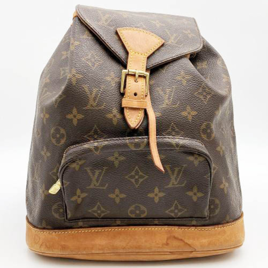 LOUIS VUITTON(ルイヴィトン)のLOUIS VUITTON ルイ・ヴィトン モンスリMM モノグラム リュック デイパック バッグ ブラウン レディース メンズ ファッション M51136 USED 【中古】 レディースのバッグ(リュック/バックパック)の商品写真