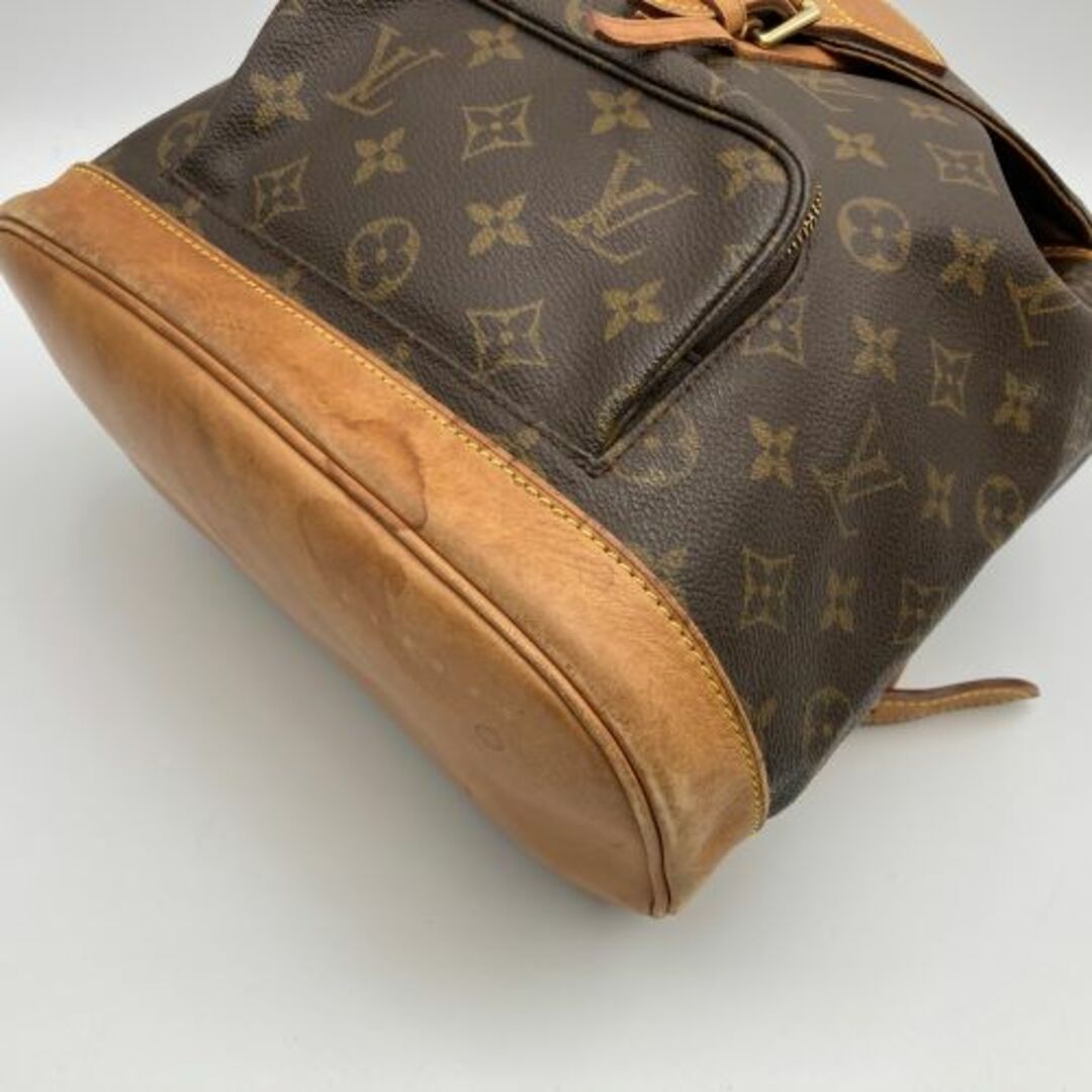 LOUIS VUITTON(ルイヴィトン)のLOUIS VUITTON ルイ・ヴィトン モンスリMM モノグラム リュック デイパック バッグ ブラウン レディース メンズ ファッション M51136 USED 【中古】 レディースのバッグ(リュック/バックパック)の商品写真