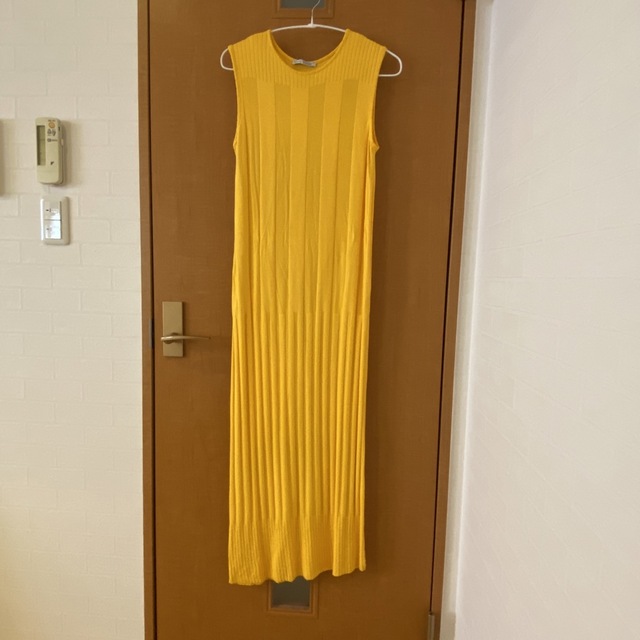 ZARA ZARA サマー ニットワンピース イエロー Mの通販 by プロフィール必読!カヌレ ZARA ザラ ロングワンピース サマー ニット レディース イエロー