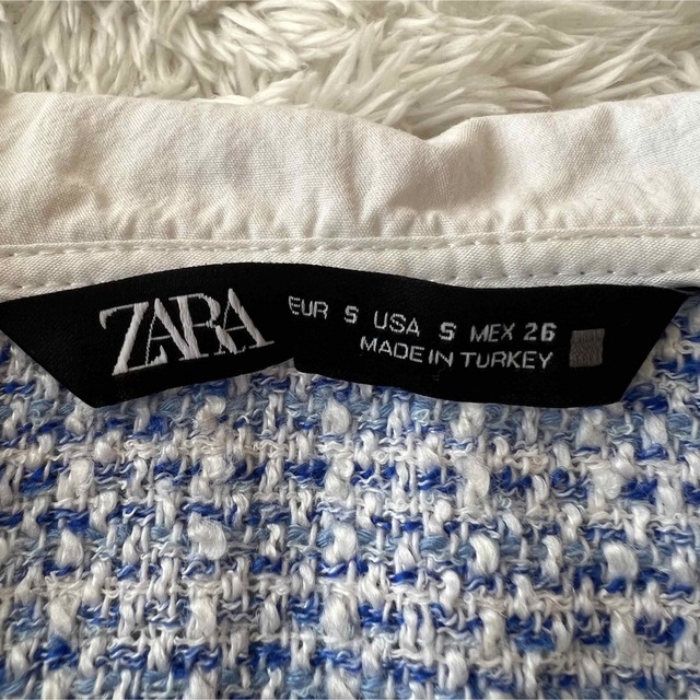 ZARA(ザラ)のZARA ギンガムチェック 襟付ブラウス レディースのトップス(シャツ/ブラウス(長袖/七分))の商品写真