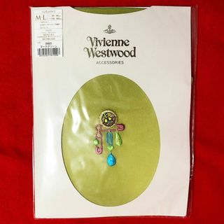 ヴィヴィアンウエストウッド(Vivienne Westwood)のヴィヴィアンウエストウッドペンダントタイツM～L：50デニール・オーブ刺繍入り(タイツ/ストッキング)