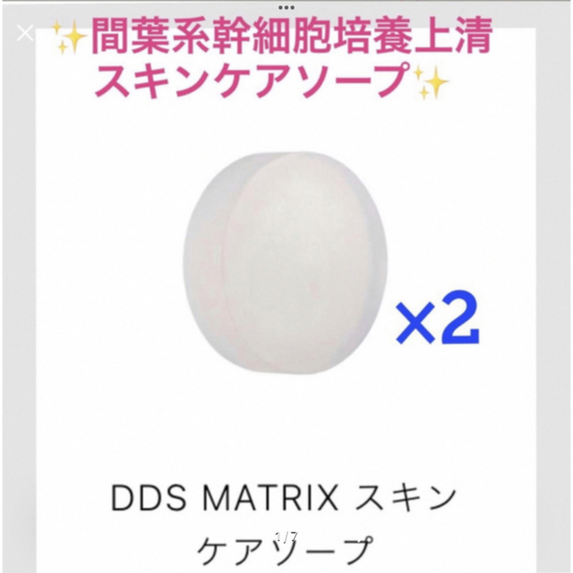 DDSマトリクス専用スキンケアソープ 間葉系幹細胞2個セット 定価11,000