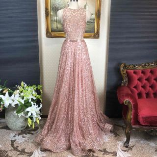 タダシショウジ(TADASHI SHOJI)の超キラキラ✨Aラインロングドレス演奏会ステージ誕生日　二次会パティーキャバ嬢(ロングドレス)