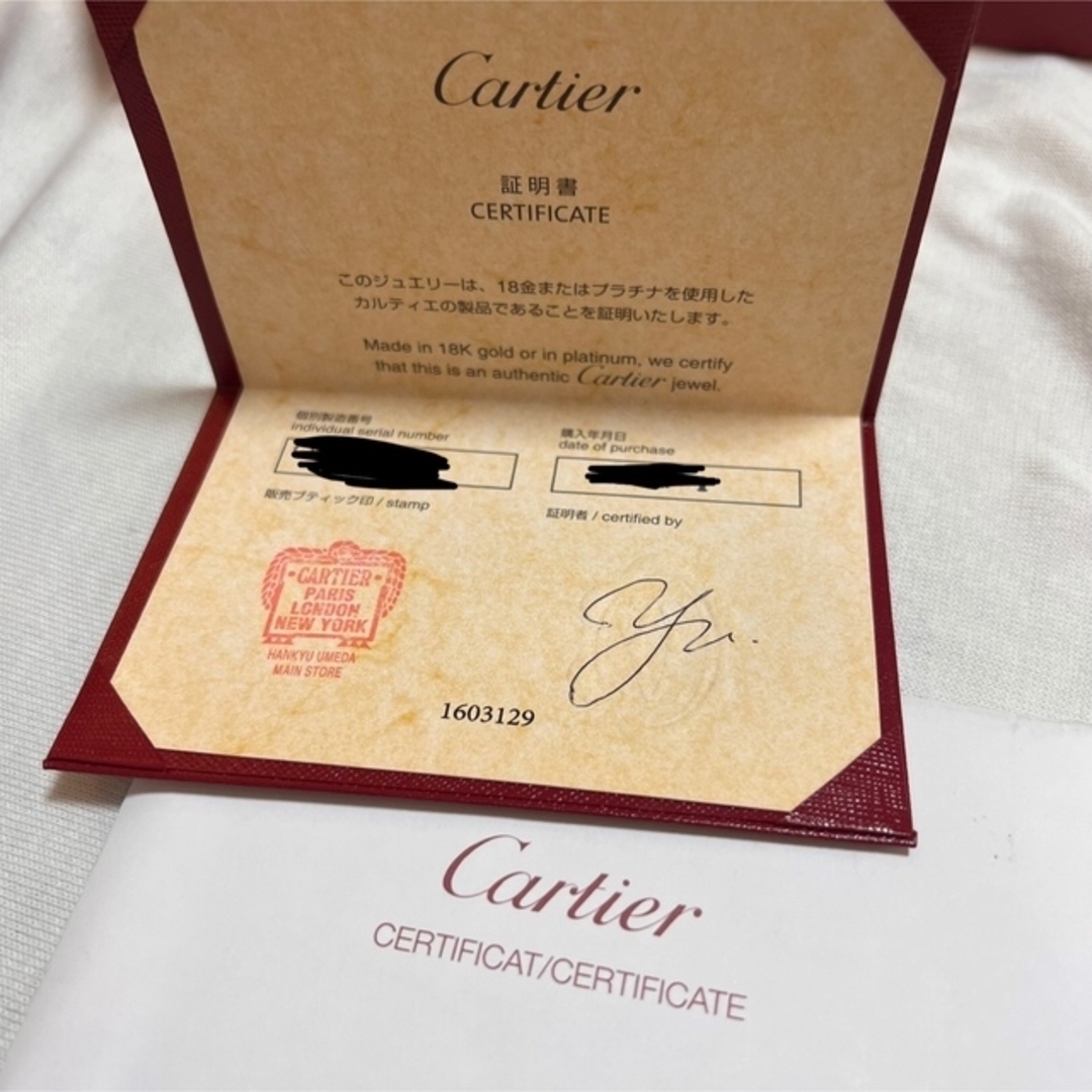 Cartier ダムールネックレス PG/XS 新品未使用 箱/保証書付きアクセサリー