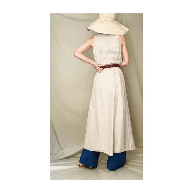 vintage sleeveless dress マキシ丈ワンピース 2