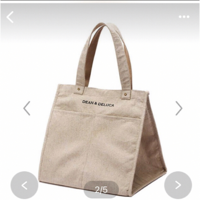 DEAN & DELUCA　リネンマーケットトートバッグ Lサイズ