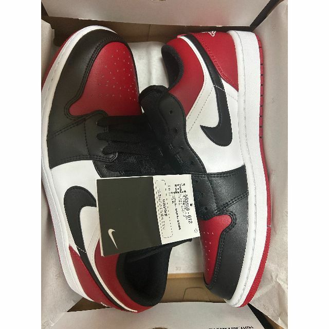 NIKE AIR JORDAN 1 LOW BRED TOE 27.5cm