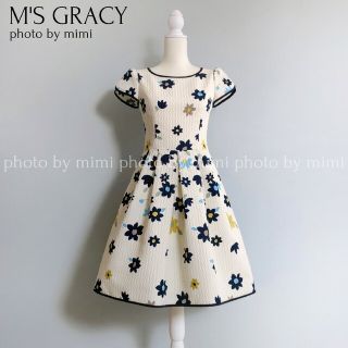 M'S GRACY - M'S GRACY*カタログ掲載*フラワージャガードワンピースの
