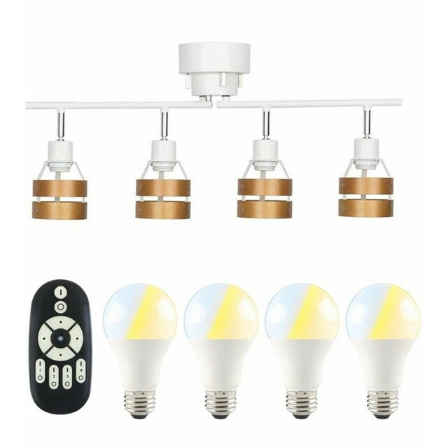 シーリング スポット ライト LED電球 60W形付 調光 リモコンの通販 by