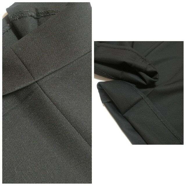 MARGARET HOWELL(マーガレットハウエル)のマーガレットハウエル　パンツスーツ　黒無地　上下セットアップ　レディースS レディースのフォーマル/ドレス(スーツ)の商品写真