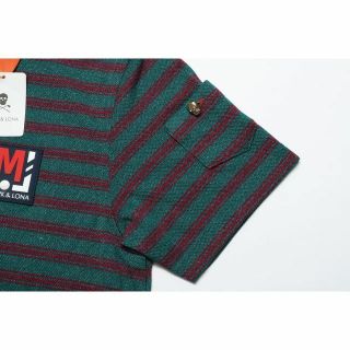 MARK&LONA Mark&Lonaマーク&ロナダット風ボーダーポロシャツ
