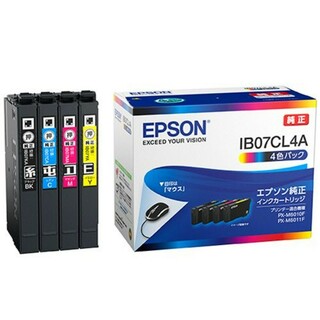 エプソン(EPSON)の新品未使用EPSON純正インクカートリッジ IB07CL4A４色パック標準インク(その他)