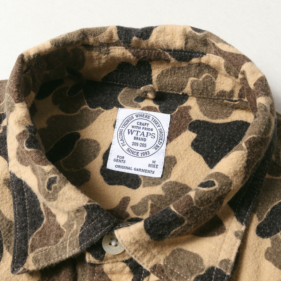 WTAPS 21AW LEAGUE LS ベージュ L フランネル シャツ