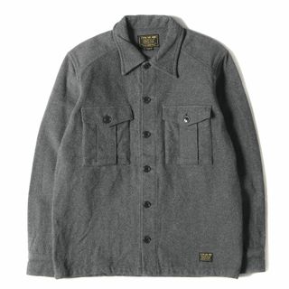 ネイバーフッド(NEIGHBORHOOD)のNEIGHBORHOOD ネイバーフッド シャツ サイズ:M 17AW モールスキン CPO / C-SHIRT . LS グレー トップス カジュアルシャツ 長袖 厚手 【メンズ】【中古】(シャツ)