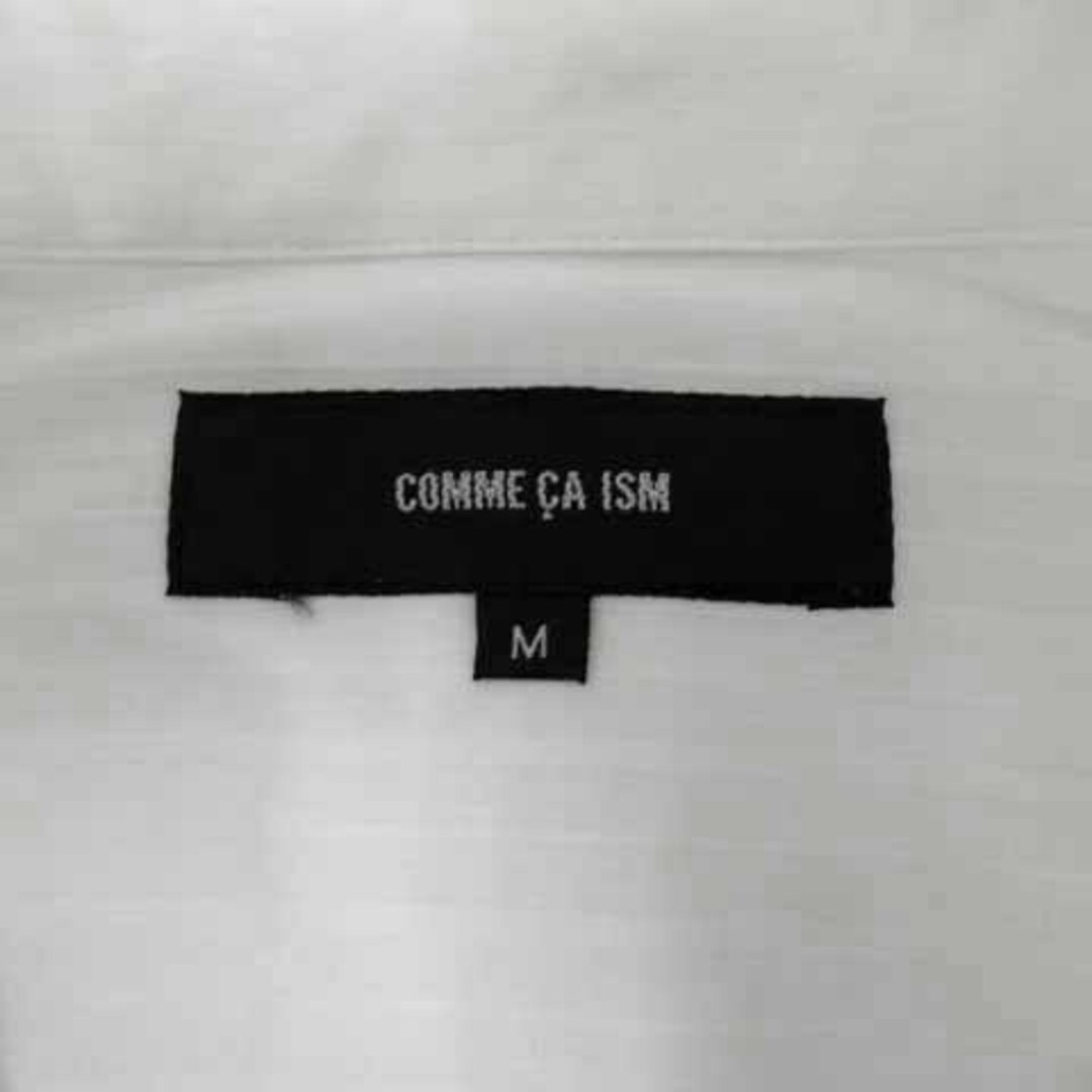 COMME CA ISM(コムサイズム)のCOMME CA ISM シャツ フォーマル 立ち襟 シャドーストライプ 白 M メンズのトップス(シャツ)の商品写真