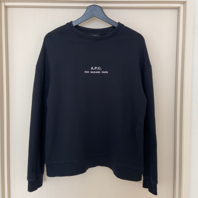 A.P.C. ロゴスウェット M 黒